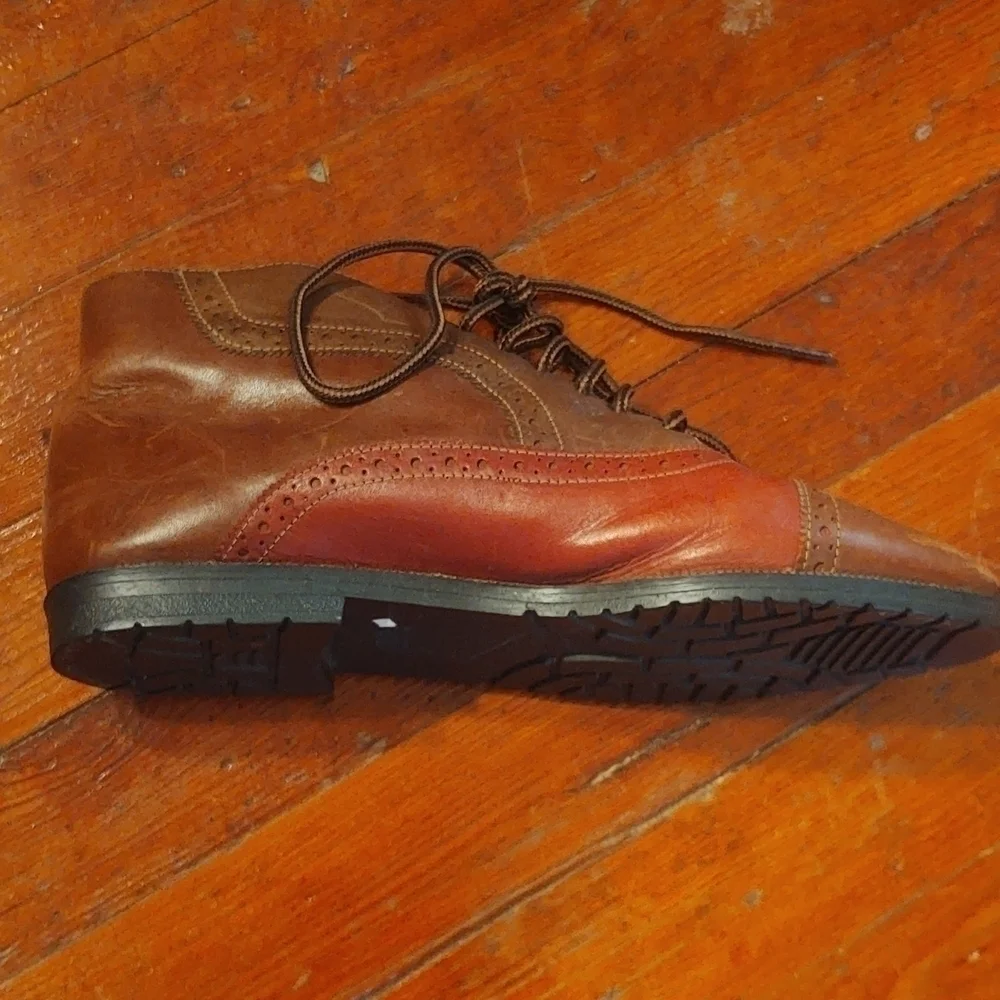 Predictions Cloris Tri-tone Leather Ankle Boots Sz 10